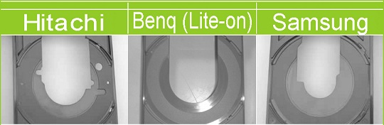 Lecteur Liteon et BenQ au milieu